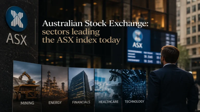 Australian Stock Exchange: sectors leading the ASX index today